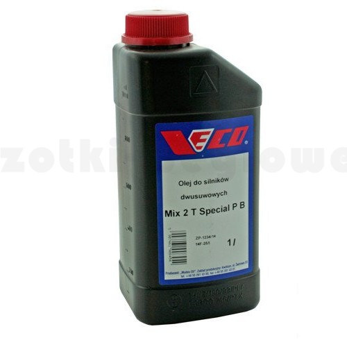 Olej do silników dwusuwowych VECO MIX 2T SPECJAL P  1 litr CZERWONY